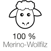 Merino-Wollfilz-Reine-Wolle